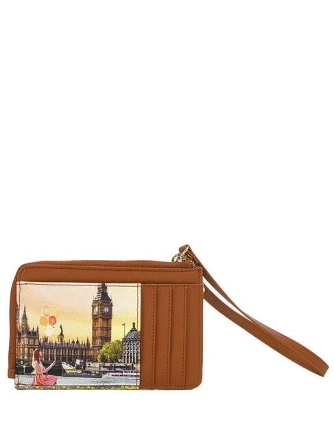 YESBAG Flat card holder with zip and wristlet yellow flower - Women&rsquo;s Wallets