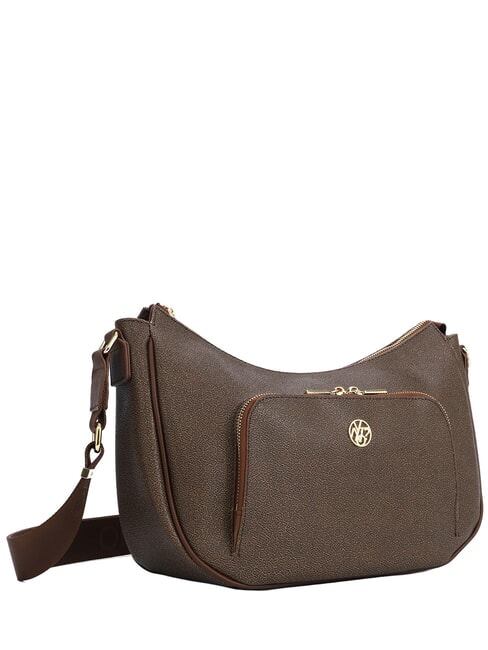 LUX Hobo shoulder bag with pocket chocolate - Women&rsquo;s Bags