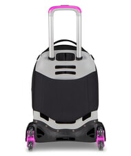 SEVEN PLUMPY LINE GIRL Double-sided trolley backpack Black - Backpack trolleys - 3