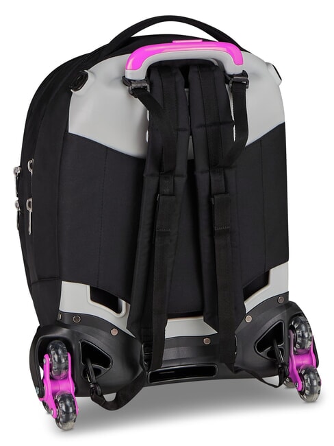 PLUMPY LINE GIRL Double-sided trolley backpack Black - Backpack trolleys