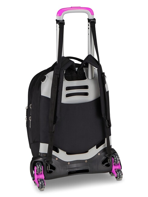 PLUMPY LINE GIRL Double-sided trolley backpack Black - Backpack trolleys