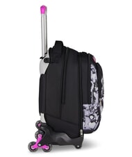 SEVEN PLUMPY LINE GIRL Double-sided trolley backpack Black - Backpack trolleys - 6