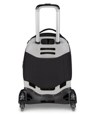 SEVEN PLUMPY LINE BOY Double backpack with trolley Black - Backpack trolleys - 3