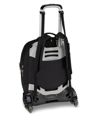 SEVEN PLUMPY LINE BOY Double backpack with trolley Black - Backpack trolleys - 5