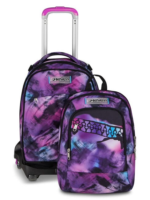 PINK FUSION Detachable trolley backpack rose - Backpack trolleys