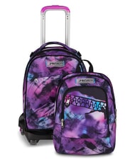 SEVEN PINK FUSION Detachable trolley backpack rose - Backpack trolleys - 2