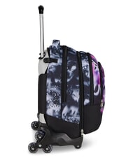 SEVEN BUZZY NOTE GIRL Trolley backpack, split and detachable CYCLAMIN - Backpack trolleys - 6