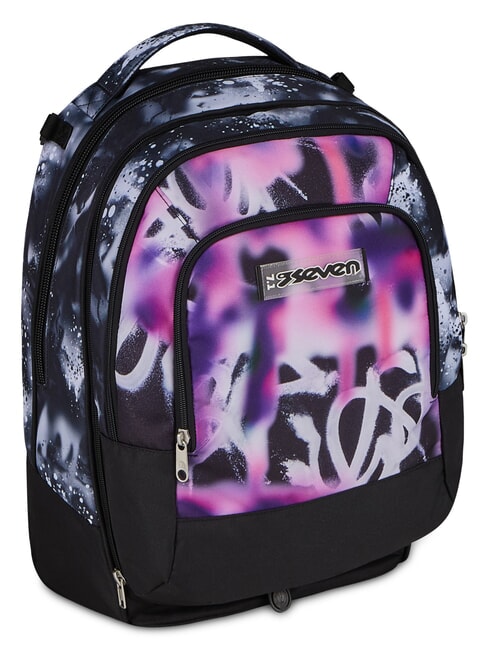 BUZZY NOTE GIRL Trolley backpack, split and detachable CYCLAMIN - Backpack trolleys