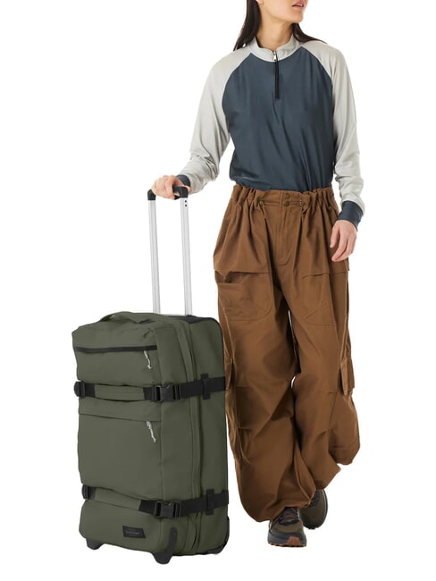 TRANSIT'R PLUS M Medium trolley tarp forest - Semi-rigid Trolley Cases