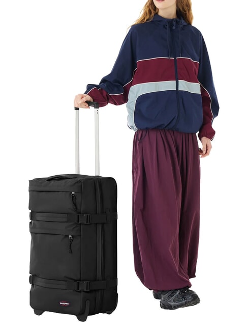 TRANSIT'R PLUS M Medium trolley BLACK - Semi-rigid Trolley Cases