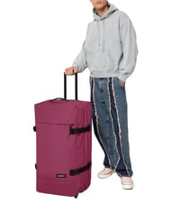 EASTPAK TRANVERZ L Large trolley Burgundy wine - Semi-rigid Trolley Cases - 5