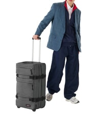 EASTPAK TRANSIT'R PLUS M Medium trolley BlackDenim - Semi-rigid Trolley Cases - 6
