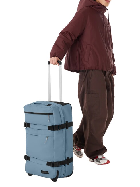 TRANSIT'R PLUS M Medium trolley tarp dust blue - Semi-rigid Trolley Cases