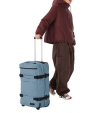 EASTPAK TRANSIT'R PLUS M Medium trolley tarp dust blue - Semi-rigid Trolley Cases - 6