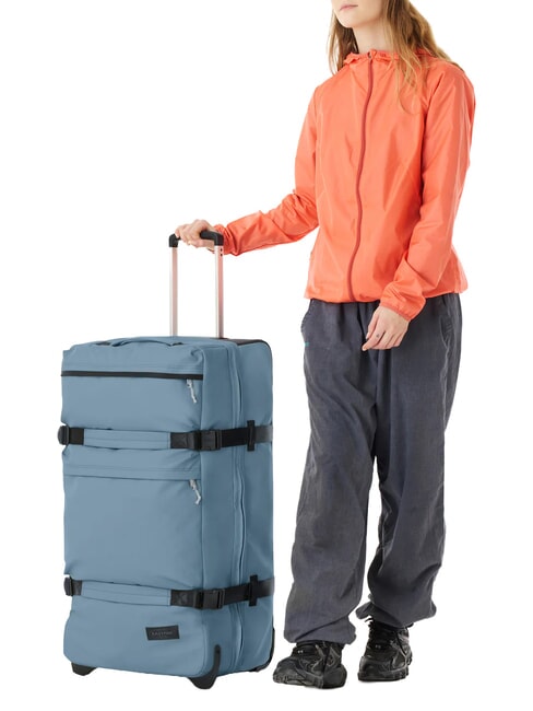 TRANSIT'R PLUS L Large trolley tarp dust blue - Semi-rigid Trolley Cases