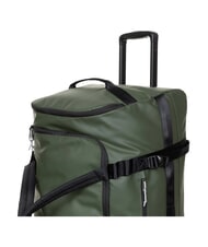 EASTPAK DUFFEL PACK WHEEL L Large water-repellent duffel bag trolley tarp forest - Semi-rigid Trolley Cases - 5
