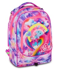 SJGANG JOYFUL PINS GIRL 3 in 1 Trolley Backpack fuxiafluo - Backpack trolleys - 8