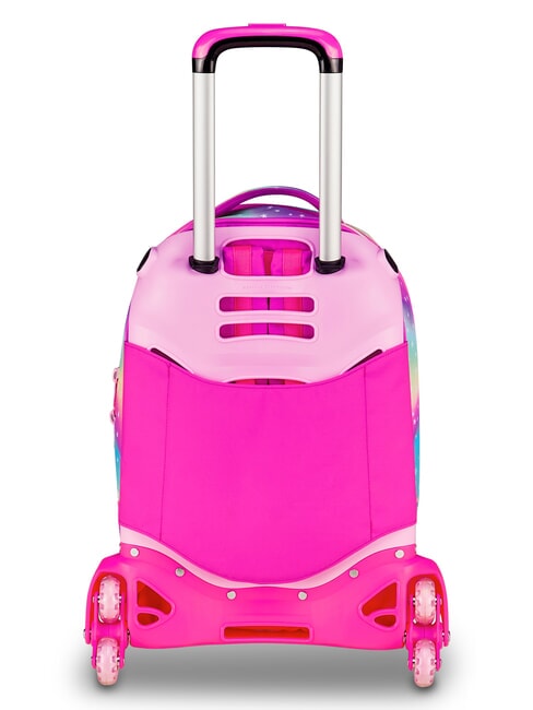 SOFT POUCH GIRL Trolley backpack, detachable pink doll - Backpack trolleys