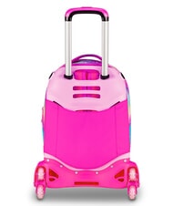 SJGANG SOFT POUCH GIRL Trolley backpack, detachable pink doll - Backpack trolleys - 3