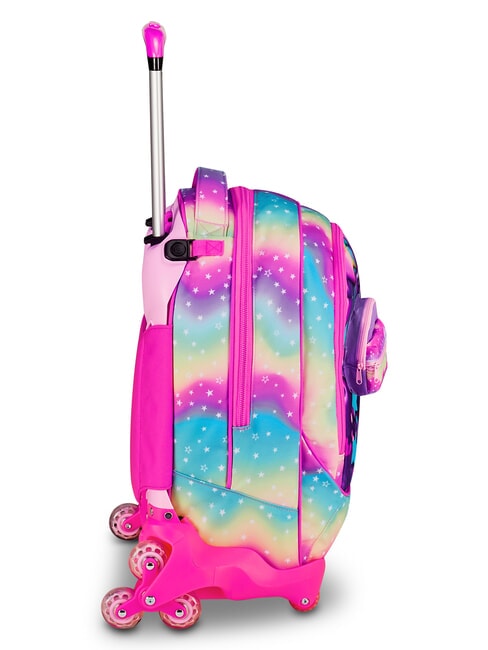 SOFT POUCH GIRL Trolley backpack, detachable pink doll - Backpack trolleys