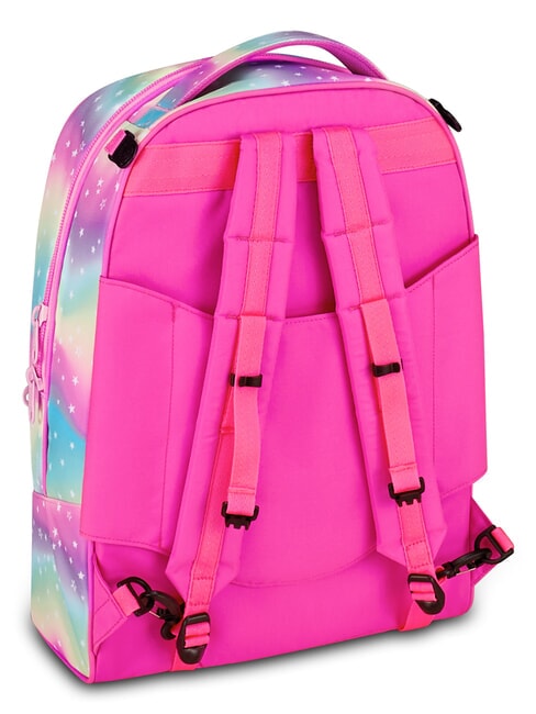 SOFT POUCH GIRL Trolley backpack, detachable pink doll - Backpack trolleys