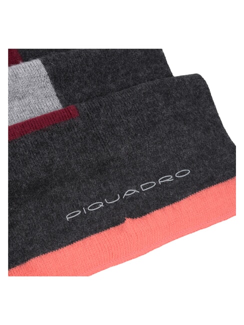 SCIARPA Striped knit scarf bordeaux - Scarves