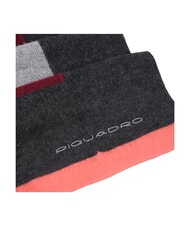 PIQUADRO SCIARPA Striped knit scarf bordeaux - Scarves - 2