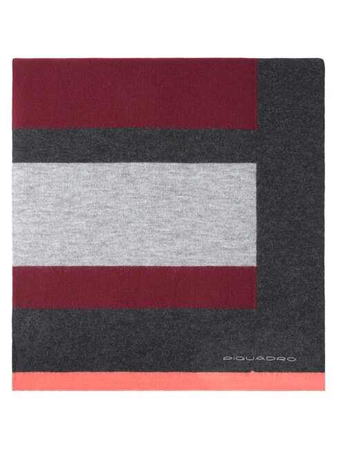 SCIARPA Striped knit scarf bordeaux - Scarves