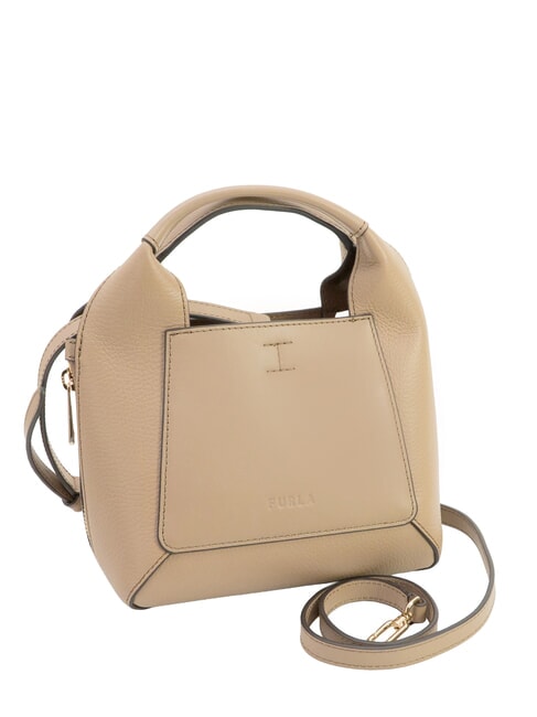 GILDA Leather mini bags with shoulder strap greige + sage c - Women&rsquo;s Bags