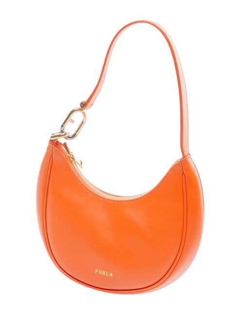 PRIMAVERA Small calf leather shoulder bag tangerine - Women&rsquo;s Bags