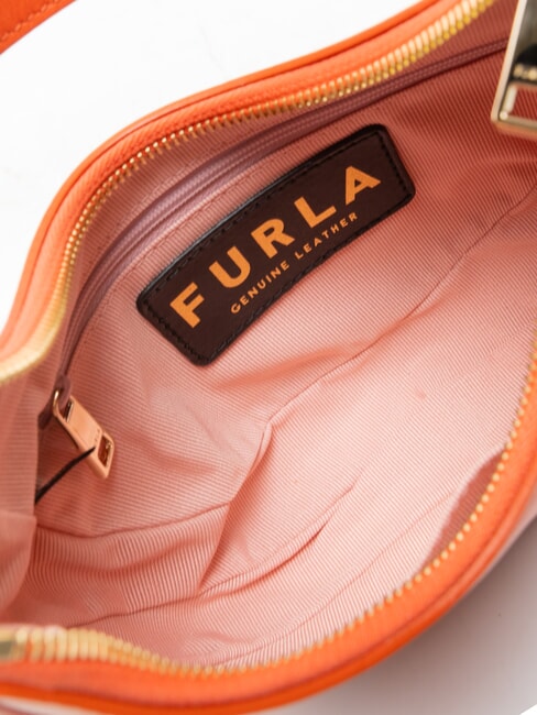 PRIMAVERA Small calf leather shoulder bag tangerine - Women&rsquo;s Bags