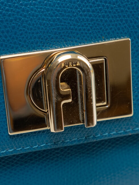 1927 Handbag, with shoulder strap, in leather teal - Women&rsquo;s Bags