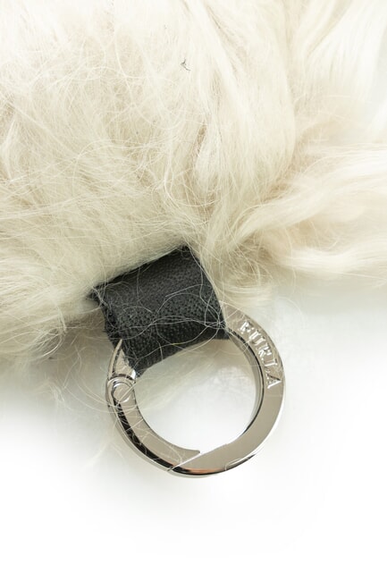FIONA S Fur handle pearl - Accessories for bags