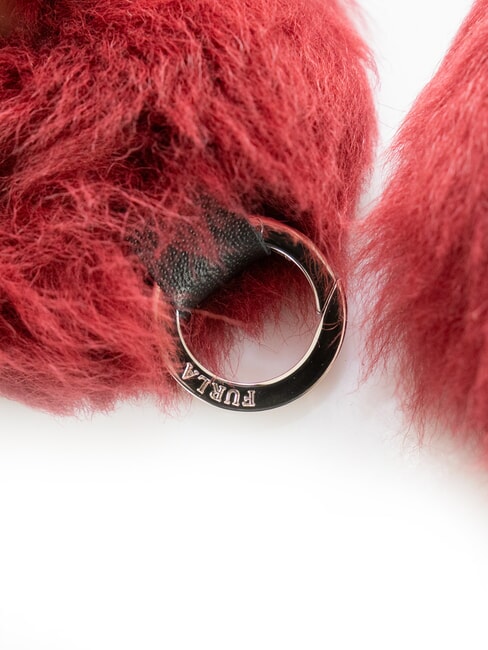 FIONA Fur handle CHERRY d - Accessories for bags