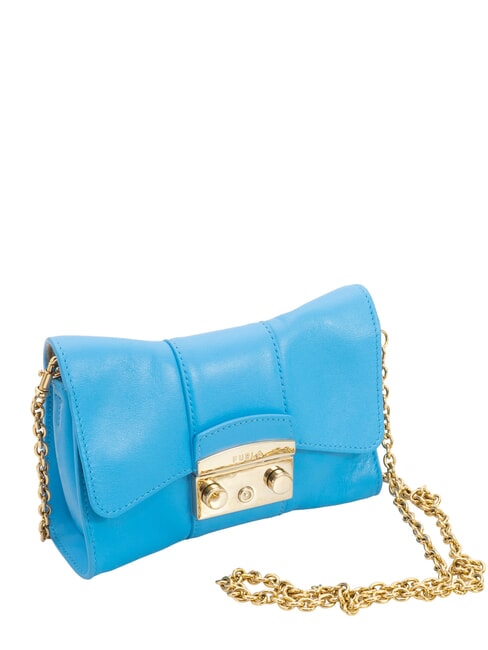 METROPOLIS Mini shoulder bag in leather cerulean - Women&rsquo;s Bags