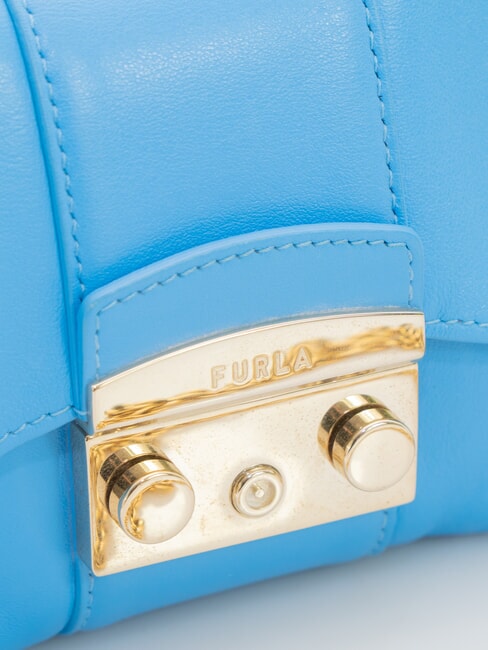 METROPOLIS Mini shoulder bag in leather cerulean - Women&rsquo;s Bags
