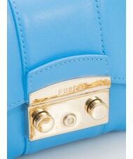 FURLA METROPOLIS Mini shoulder bag in leather cerulean - Women&rsquo;s Bags - 3