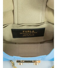FURLA METROPOLIS Mini shoulder bag in leather cerulean - Women&rsquo;s Bags - 5