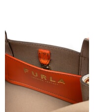 FURLA GILDA Leather mini bags with shoulder strap clivia + marshmallow - Women&rsquo;s Bags - 5