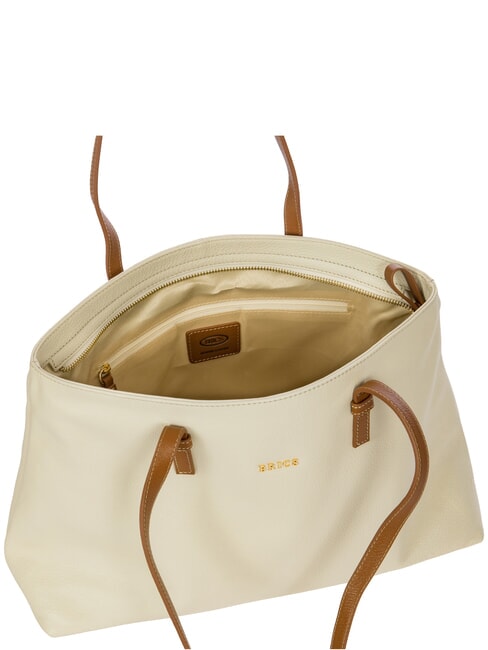 CREMONA S Leather shopping bag, shoulder bag PANNA - Women&rsquo;s Bags