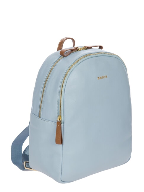 CREMONA Leather backpack, two compartments sky / white - Women&rsquo;s Bags