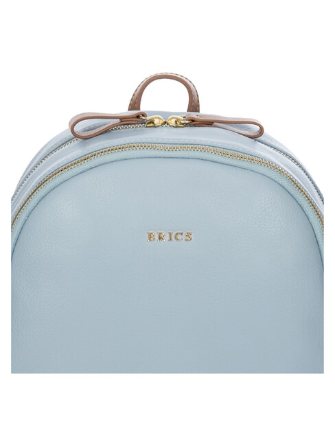 CREMONA Leather backpack, two compartments sky / white - Women&rsquo;s Bags
