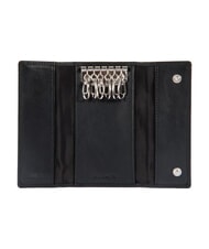BRIC&rsquo;S BERNINA  Leather key case Black - Key holders - 3
