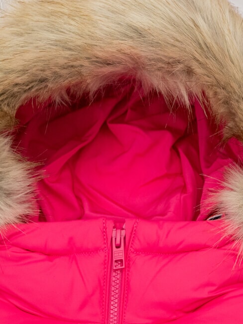 TH Down jacket with hood hot magenta - Baby Jackets