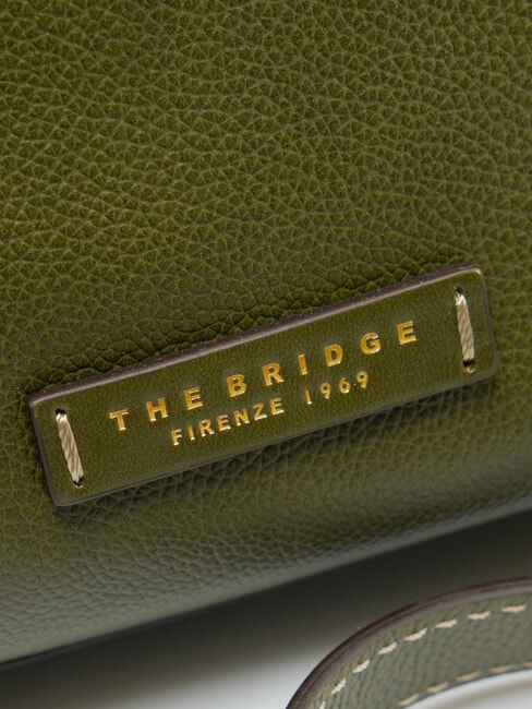 GEMMA Mini shoulder bag, in leather thyme abb gold - Women&rsquo;s Bags