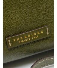 THE BRIDGE GEMMA Mini shoulder bag, in leather thyme abb gold - Women&rsquo;s Bags - 3