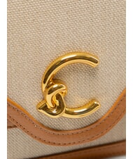 COCCINELLE C-ME CANVAS Mini leather shoulder bag reef / peach - Women&rsquo;s Bags - 3