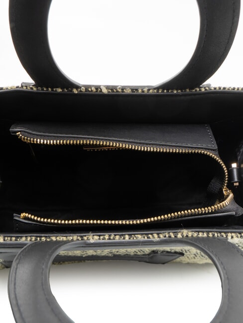 ICONIC WOOL Tote bag with shoulder strap black/yellow - Women&rsquo;s Bags