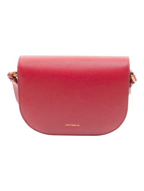 DEW Hammered leather shoulder bag sangria - Women&rsquo;s Bags
