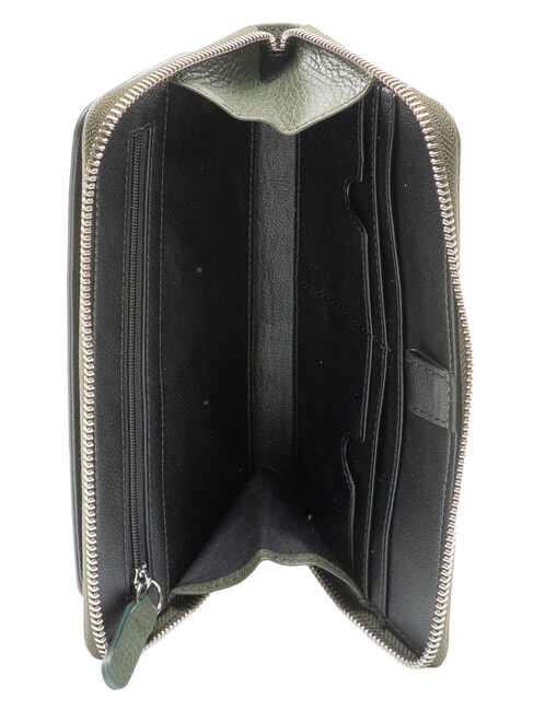 STG SOFT Hammered leather beauty case seaweed - Beauty Case